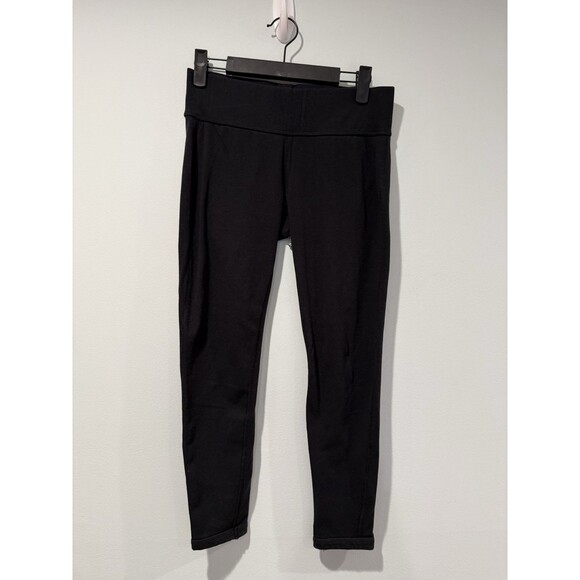 James Perse Leggings Womens Small 1 Yosemite Black Performance Crop Stretch - Picture 1 of 7